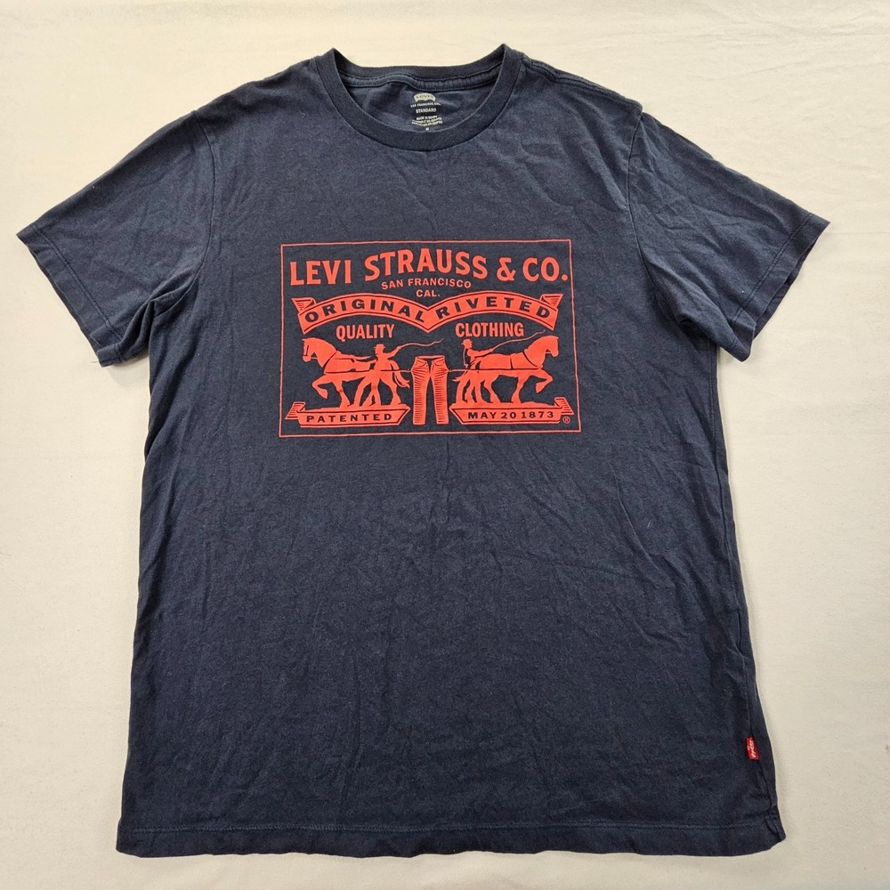 Levi Strauss & Co Blue Short Sleeve Cotton T-Shirt Men's M